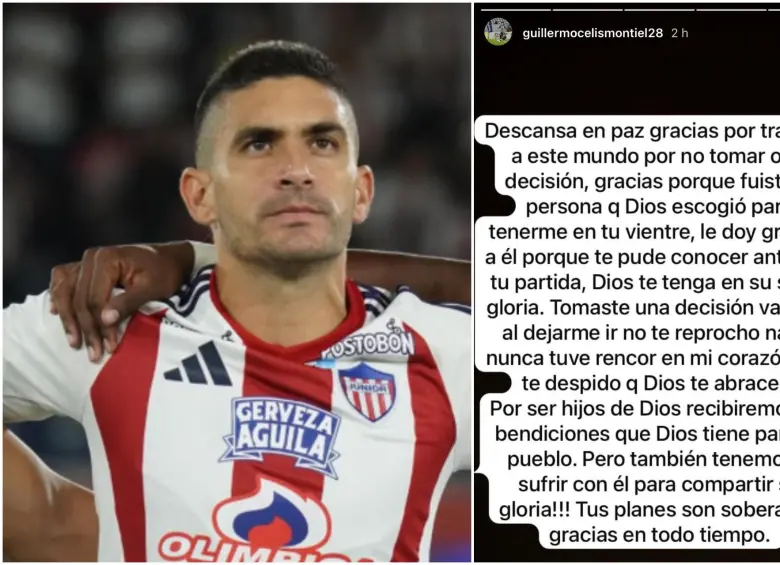 El mensaje de despedida de Guillermo Celis para su mamá biológica. FOTO: Tomada de redes sociales @guillermocelismontiel28