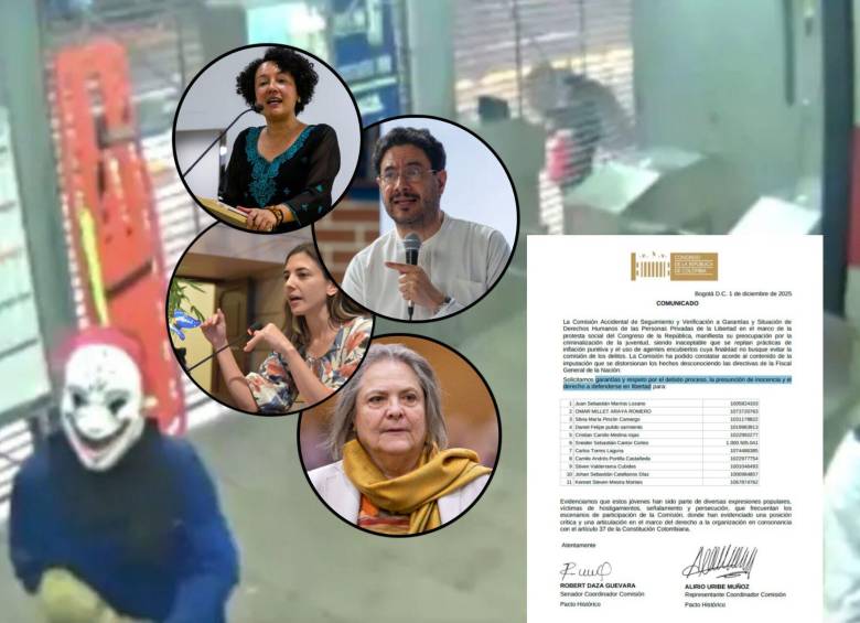 La carta firmada por personalidades de izquierda como Isabel Zuleta, Iván Cepeda, Susana Gómez y Clara López buscaba liberar a 11 jóvenes acusados de terrorismo. Fotos: Captura de video, Andrés Camilo Suárez Echeverry, Julio César Herrera Echeverri y Colprensa