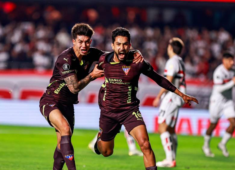 El futbolista Jeison Medina, de 30 años, fue la gran figura de Liga de Quito para su paso a semifinales de la Libertadores. Foto: tomada del x de @Libertadores