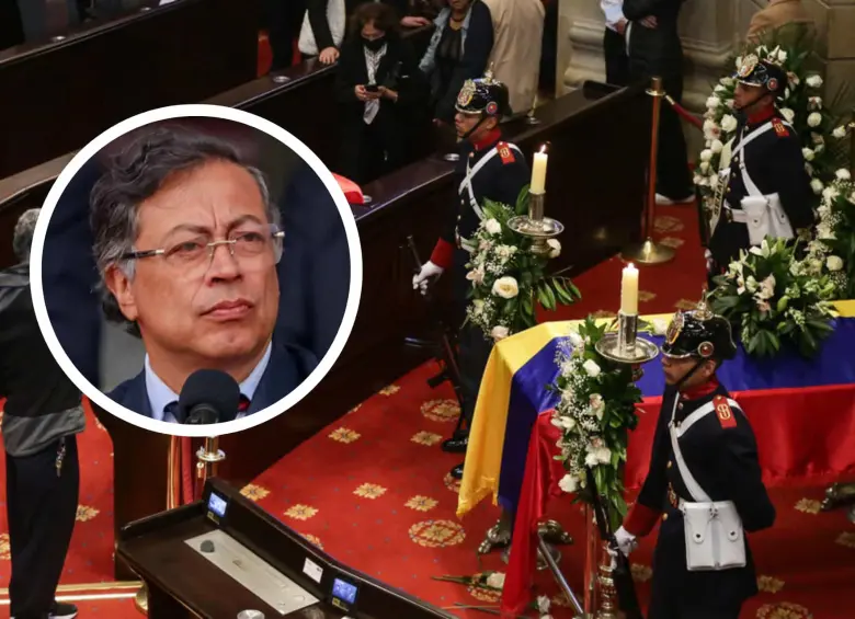 El cortejo fúnebre con los restos mortales del senador recorrerá varios puntos del centro de Bogotá hasta llegar al Cementerio Central, donde se realizará el sepelio. El presidente de la República no asistirá al evento. FOTO: COLPRENSA/PRESIDENCIA