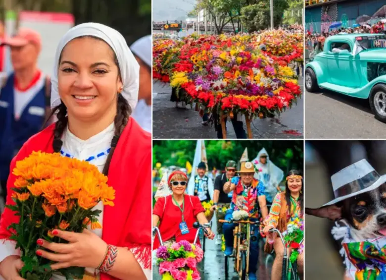 Los tablados y desfiles de autos y flores son los eventos principales de la Feria en Medellín. FOTO: ARCHIVO EL COLOMBIANO