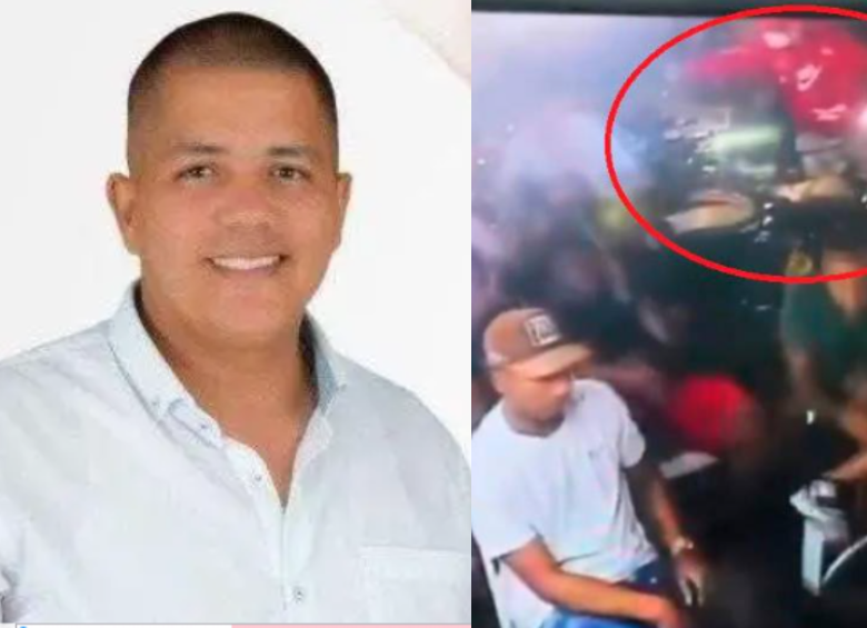 El ataque ocurrió mientras el secretario de gobierno veía el partido de fútbol entre Colombia y Venezuela. Imagen: redes sociales y captura de video. 