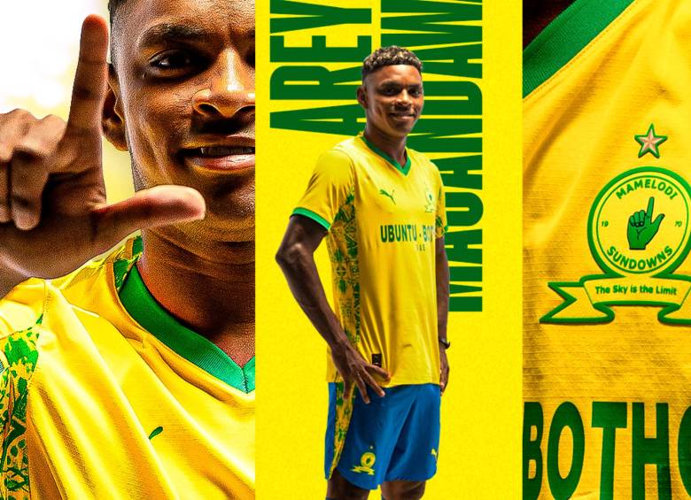 El futbolista colombiano Brayan León Muñiz fue confirmado como una de las figuras del Mamelodi Sundowns de Sudáfrica. Foto: tomada del x de @Masandawana