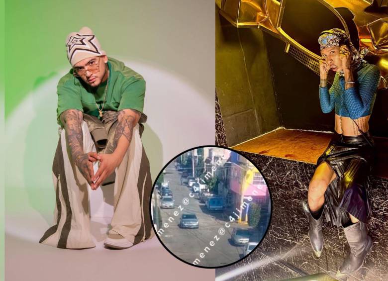 B-King y DJ Regio Clown habrían sido abordados al parecer en un Mercedes Benz con placas ilegibles. Fotos: Instagram de los artistas y @c4jimenez