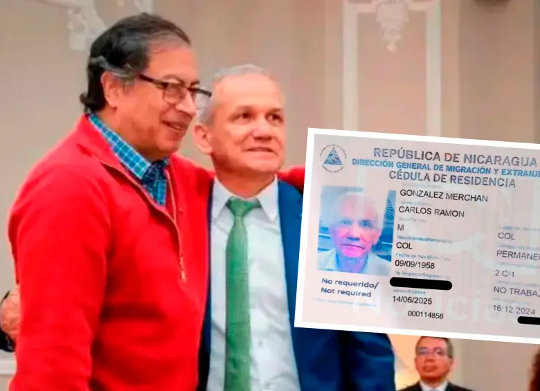 La Embajada solicitó el apoyo explícito del Ministerio de Migración y Extranjería de Nicaragua para regularizar el estado migratorio de González. FOTO: COLPRENSA/NOTICIAS RCN