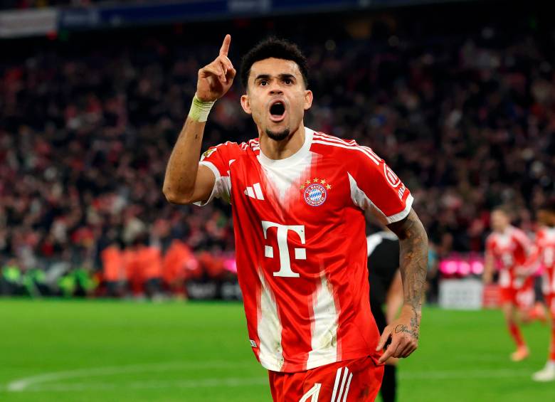 El colombiano Luis Díaz fue titular con el Bayern Múnich, marcó golazo y asistió pa otro tanto. FOTO: GETTY