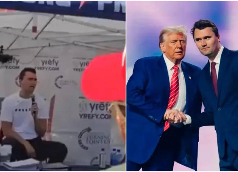 Kirk fundó Turning Point USA, una organización política que hoy cuenta con más de 850 capítulos en universidades de Estados Unidos. FOTO: Captura video redes sociales y @charliekirk1776