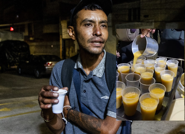 Uno de los habitantes de calle atendido por Aguapaneleros. FOTOS: JULIO HERRERA Y CORTESÍA