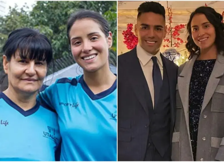 La hermana y madre de Falcao García. FOTO: Tomada de redes sociales @michgarciaz