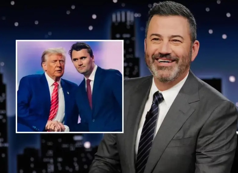 La cadena ABC, propiedad de Disney, anunció este miércoles que suspende “indefinidamente” el programa nocturno de Jimmy Kimmel, su late night. FOTO: Getty y redes sociales @charliekirk1776