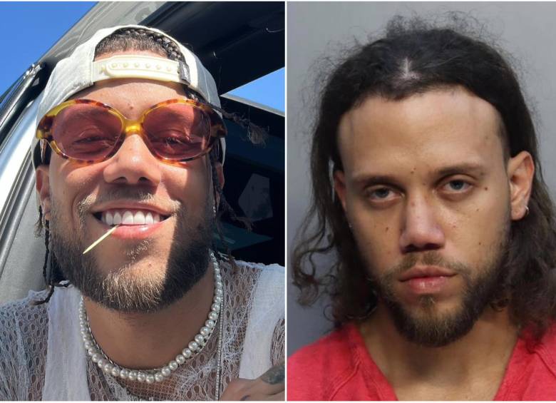 El reguetonero puertorriqueño Jesús Manuel Nieves Cortés, conocido artísticamente como Jhayco, fue arrestado en la madrugada de este martes. FOTO: Redes sociales y Policía de Miami-Dade County