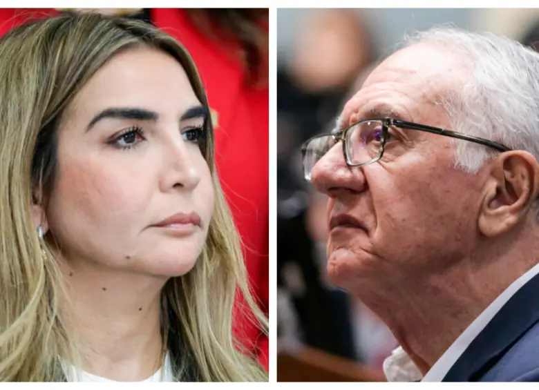 La decisión promovida por Blel (izquierda) desató la furia del ministro Jaramillo (derecha), que acusa al Congreso de sabotear el proyecto mientras la oposición advierte falta de rigor técnico y financiero. FOTO: COLPRENSA