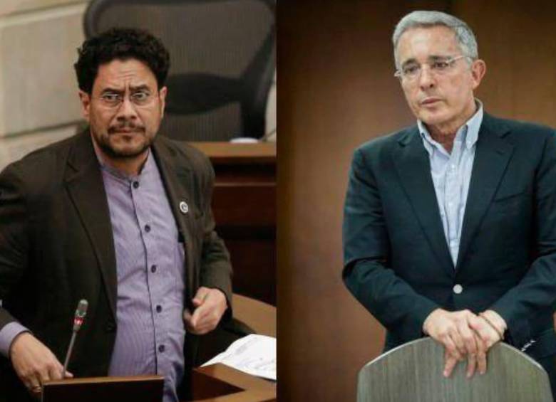 El senador Iván Cepeda y el expresidente Álvaro Uribe, víctima y procesado, respectivamente, en proceso por soborno a testigos. Foto: Colprensa