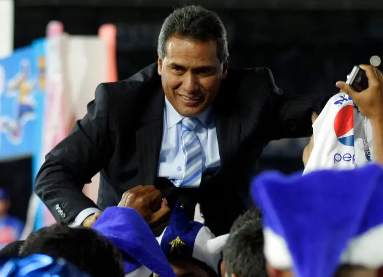 Hernán Torres cuando fue campeón de liga con Millonarios en 2012. FOTO: Colprensa