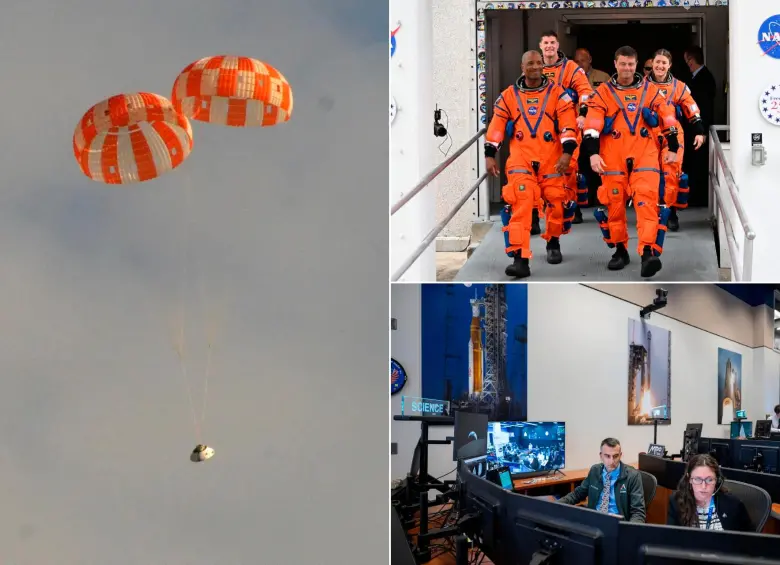 Todo listo para la llegada de la nave Orión este viernes 10 de abril. FOTOS Cortesía Nasa