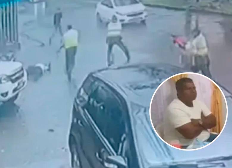 Norbey Olivares Rojas fue asesinado en medio de un ataque sicarial en Villavicencio, Meta. FOTOS: Capturas de video