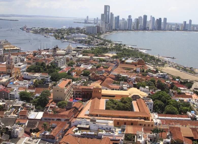 Panorámica del Centro Histórico de Cartagena.