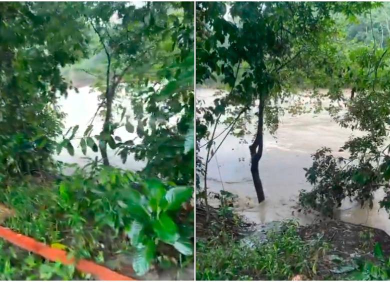 La población que vive sobre la ribera del río había anticipado, horas antes, que el afluente estaba bajando crecido. FOTOS: Capturas de video
