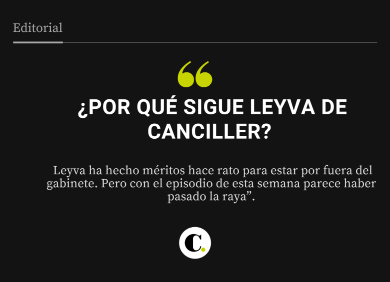 Por Qu Sigue Leyva De Canciller