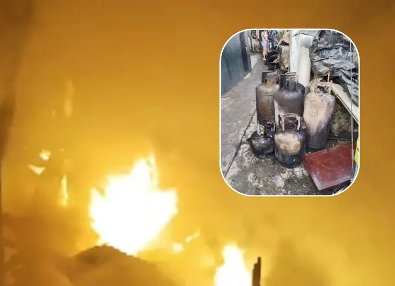 Incendio en Bucaramanga que dejó más de 50 viviendas destruidas. FOTOS: Captura de Video - tomada de X @LAFMBucaramanga