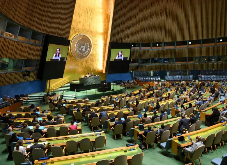 La Asamblea General de la ONU votó a favor de un Estado Palestino pero sin Hamas. FOTO: AFP