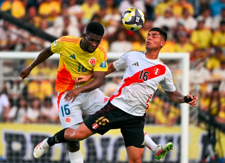En la imagen aparece Jéfferson Lerma, quien ante Perú también estuvo lejos de su habitual nivel con la Selección. FOTO: AFP