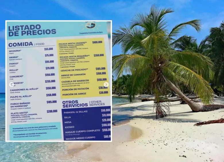 Los nuevos precios generan preocupación en los turistas locales. FOTO: Colprensa y captura redes sociales