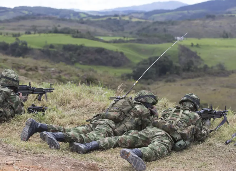 imagen de referencia de un operativo militar en Colombia. Foto EL COLOMBIANO