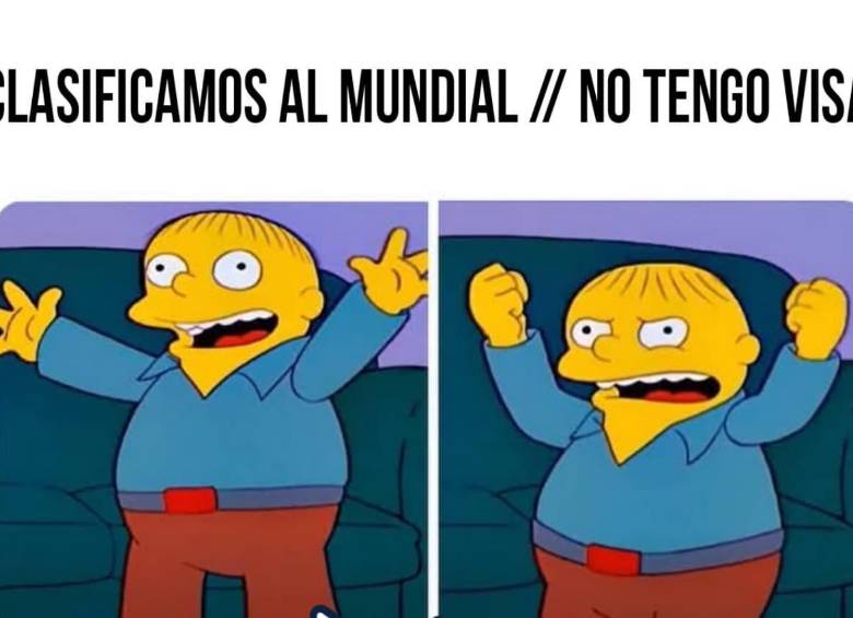 Los memes que dejó la clasificación de Colombia al Mundial 2026. FOTO: Tomada de redes sociales 