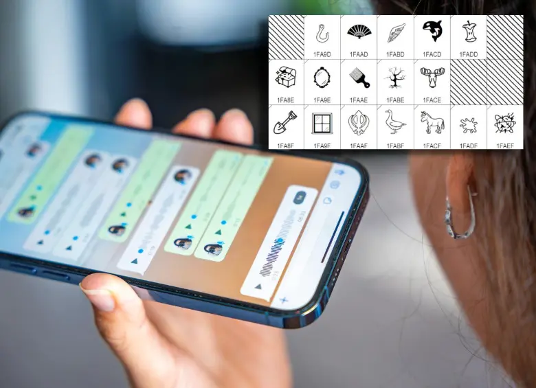 La nueva tanda de emojis en WhatsApp incluye animales, expresiones faciales y figuras inclusivas con variaciones de tono de piel y género. FOTO: EL COLOMBIANO