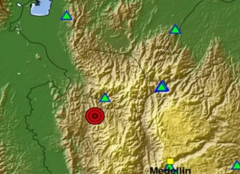 Temblor en Dabeiba, Antioquia. FOTO: SGC
