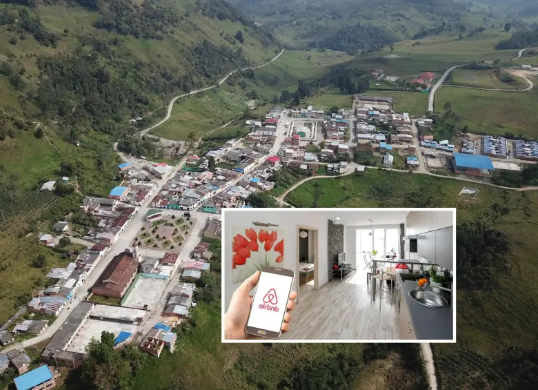 Otro de los destinos emergentes en Colombia más buscados y visitados por Airbnb. FOTO: Alcaldía de El Peñón, Santander, y Airbnb.