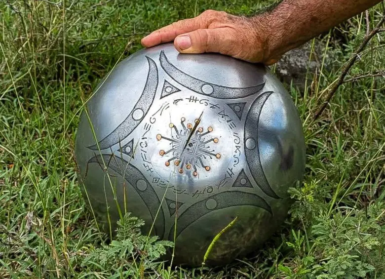 Esta fue la esfera encontrada. FOTO: Cortesía.