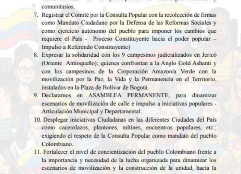 Comunicado de la CNPC para mayo de 2025. FOTO: CNPC