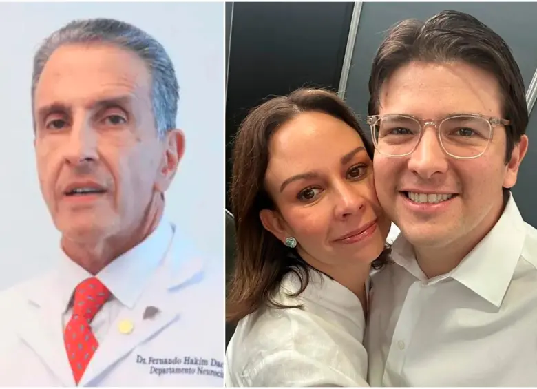 El médico Fernando Hakim estuvo al frente del equipo médico que atendió al senador Miguel Uribe Turbay por más de dos meses en la Fundación Santa Fe. FOTOS: Cortesía y tomada de Instagram @maclaudiat 