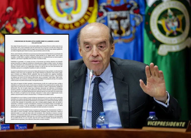 El excanciller publicó una nueva carta en medio del llamado a juicio por parte de la Fiscalía. FOTOS: Colprensa y @AlvaroLeyva