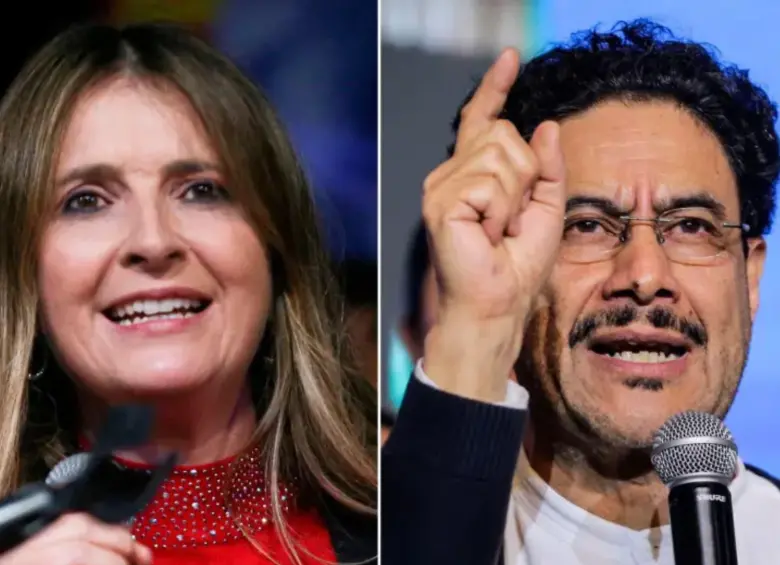 Paloma Valencia e Iván Cepeda representan fuerzas políticas opuestas de cara a las elecciones presidenciales. FOTOS: Colprensa