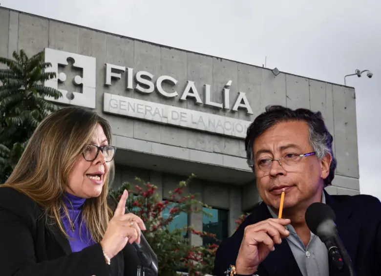 El presidente Gustavo Petro y la fiscal Luz Adriana Camargo tuvieron un cruce de señalamientos en medio del escándalo por los archivos de Calarcá. La propia fiscal dio cuentas del caso ante la Corte Suprema. FOTOS: COLPRENSA