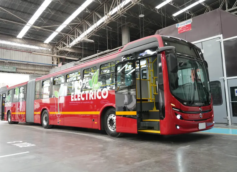 Buses eléctricos BYD en Colombia.