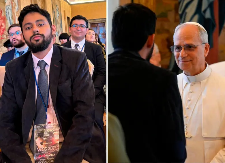Miguel Antonio Sabogal García toma parte de la escuela de verano organizada por el Vaticano para jóvenes científicos. Fotos: Cortesía.
