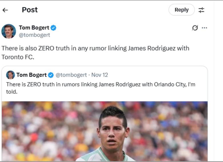 Los mensajes del periodista estadounidense. FOTO: Tomada de redes sociales @tombogert