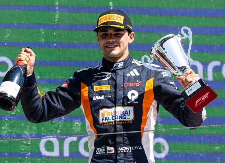 Sebastián Montoya, de 20 años de edad, ya empieza a ganar respeto en la F2. Foto Cortesía Prema Racing
