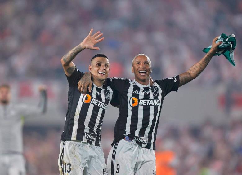 Los jugadores de Mineiro celebrando su paso a la final tras dejar en el camino a River Plate. FOTO AFP