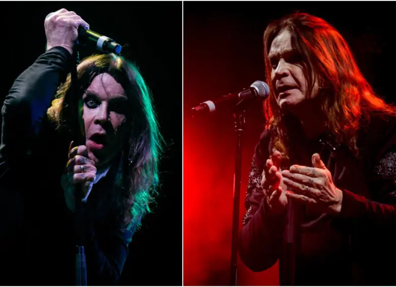 Ozzy durante su segunda presentación en Colombia pero ya con Black Sabbath. FOTO: Colprensa