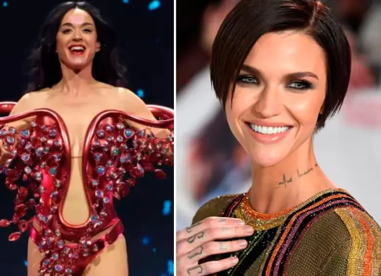 Kate Perry (izquierda) rechazó las acusaciones de Ryby Rose, hechas en las redes sociales. Fotos: Getty.