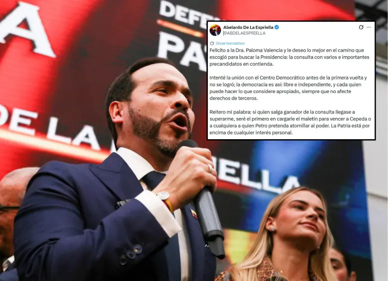 El candidato presidencial aseguró que: “la Patria está por encima de cualquier interés personal”. Foto: Colprensa/Redes Sociales. 