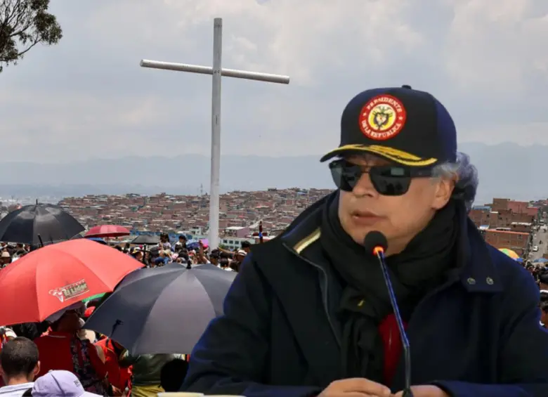 El presidente Gustavo Petro aseguró que un sacerdote estaría influenciando a sus feligreses. Foto: Colprensa y captura de video