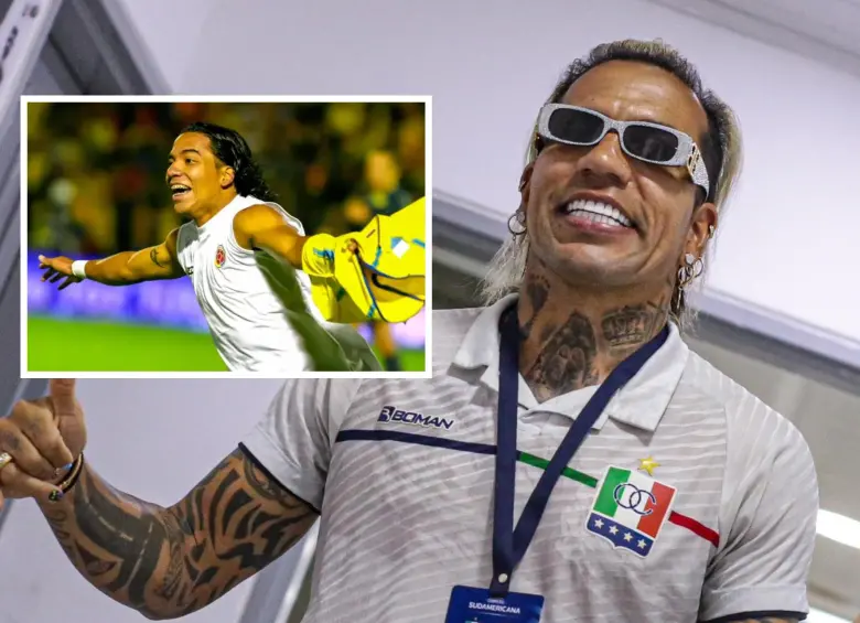 Dayro Moreno con la camiseta de la Selección Colombia y Once Caldas. FOTO: Juan Antonio Sánchez y redes sociales Once Caldas