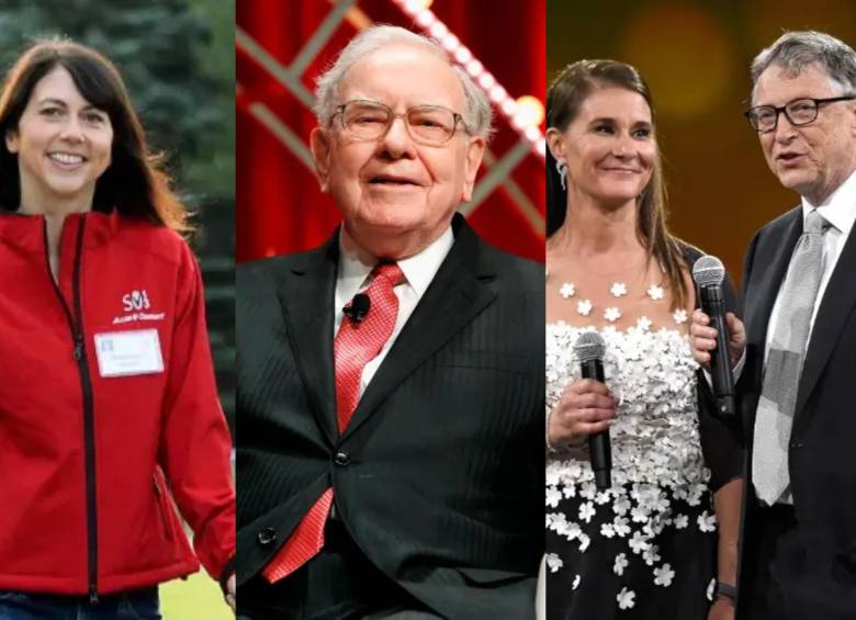 MacKenzie Scott, Warren Buffett, Bill Gates y Melinda French, lideran un grupo de multimillonarios que destacan por donar un porcentaje significativo de su fortuna a organizaciones sin fines de lucro. Foto: Getty