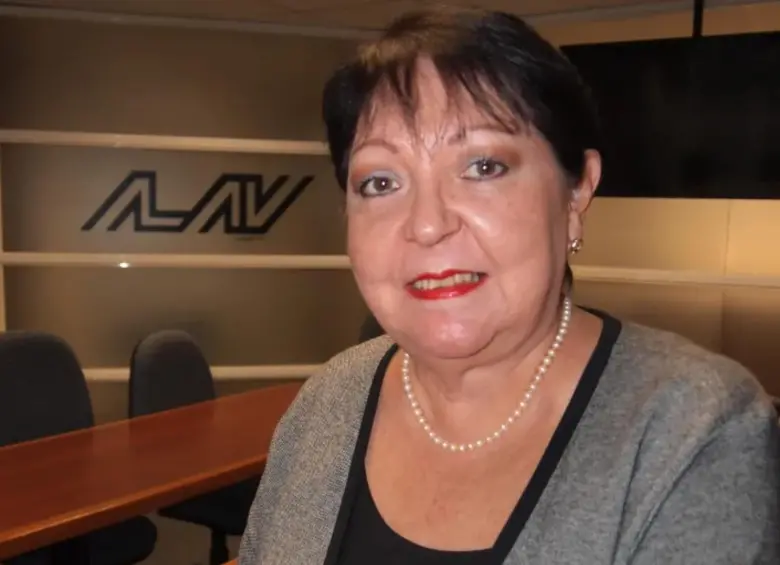La presidenta de la Asociación de Líneas Aéreas de Venezuela (ALAV), Marisela de Loaiza. FOTO: ALAV